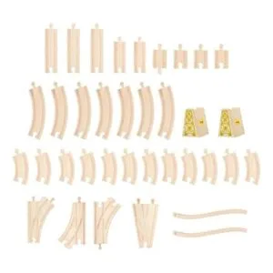 Bigjigs Rail juego de trenes de hadas de madera 75 piezas_3