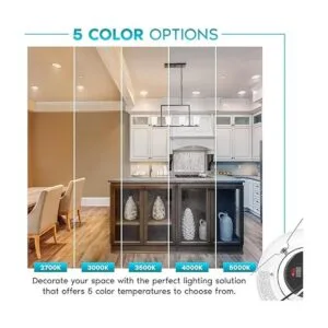 Luxrite Luces LED empotrables de 56 pulgadas 11 W 90_2