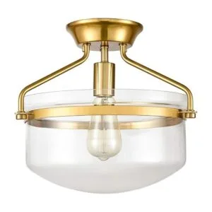 Moderno de mediados de siglo oro claro luces de techo_7