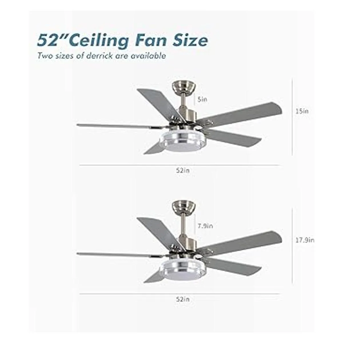 warmiplanet Ventilador de techo con control remoto de_5