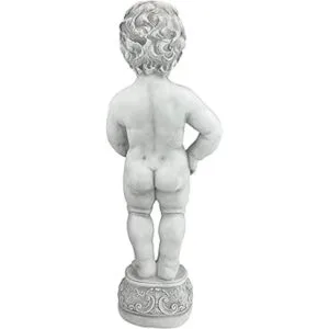 Design Toscano Manneken Pis Peeing Boy Estatua de estatua_5