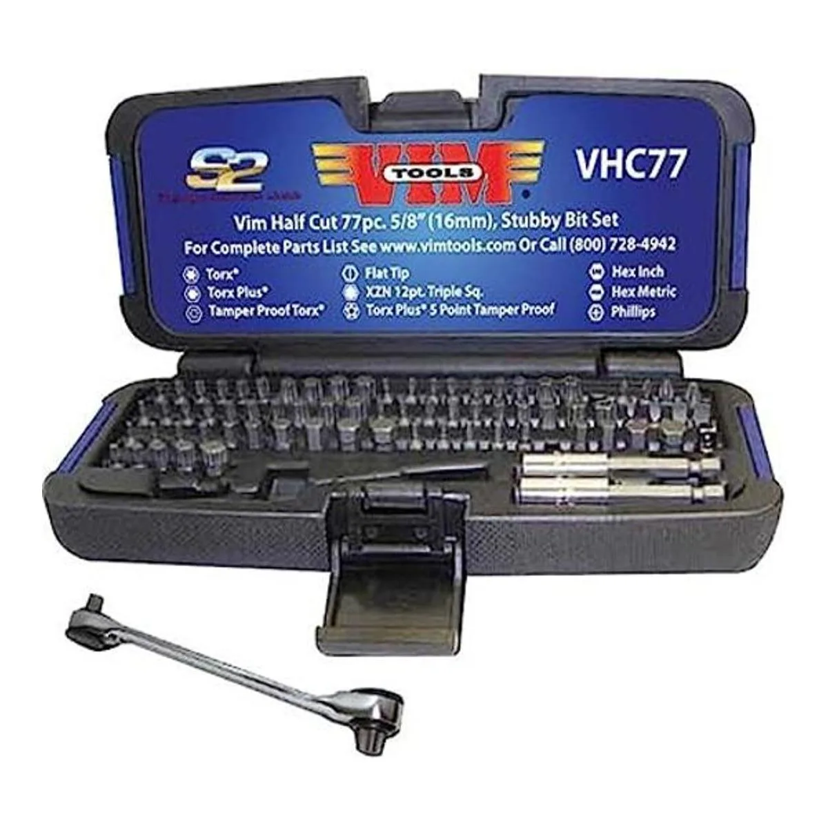 VIM Tools VHC77 77Piece Juego de brocas rechonchas de_1