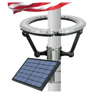 Kayiune Luz solar para mástil de bandera al aire libre del_1