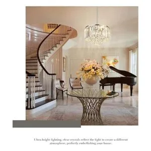 Cargifak Candelabro de cristal candelabro moderno de 4_5