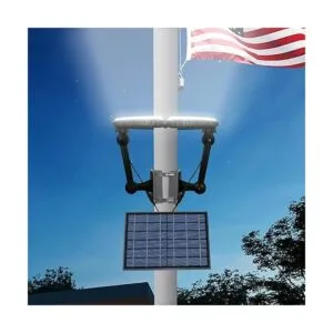 Kayiune Luz solar para mástil de bandera al aire libre del_4