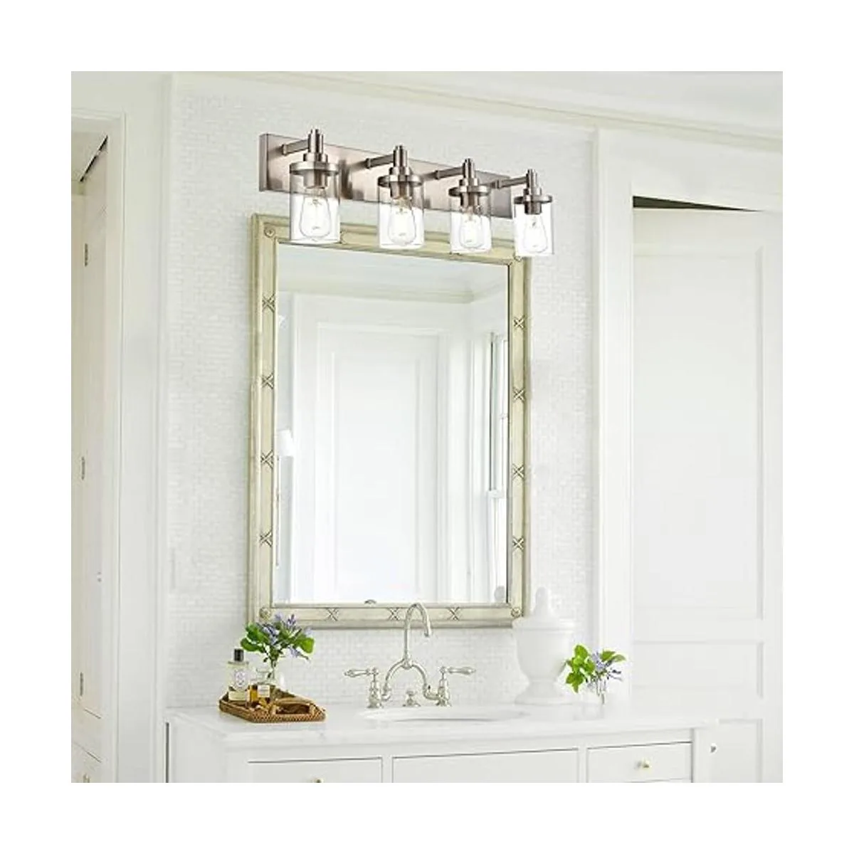 TULUCE Iluminación de baño de 4 luces moderna lámpara de_2