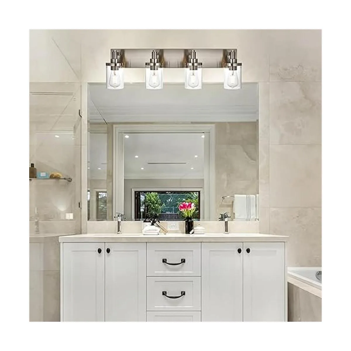 TULUCE Iluminación de baño de 4 luces moderna lámpara de_3