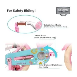 JOYSTAR Little Daisy Kids Bike for 29 Years Girls with_3