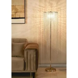 Surpars House Lámpara de pie de cristal Raindrop French_2