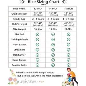 JOYSTAR Little Daisy Kids Bike for 29 Years Girls with_5