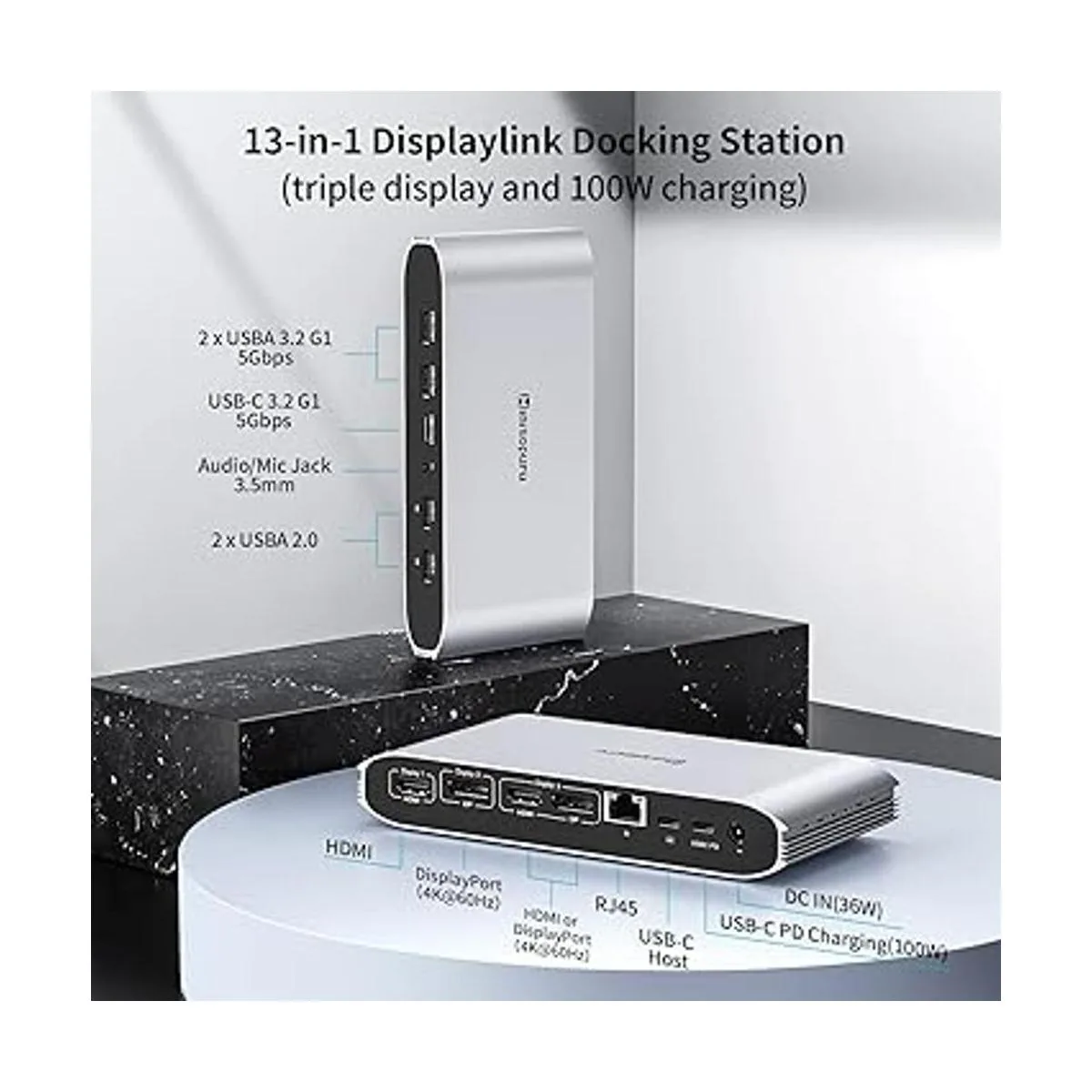 Displaylink Estación de acoplamiento para laptop MacBook_2