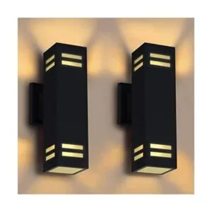 iYogaled Lámpara de pared para exteriores de arriba y_1