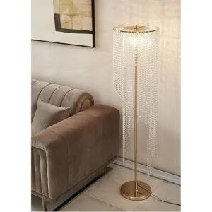 Surpars House Lámpara de pie de cristal Raindrop French_4