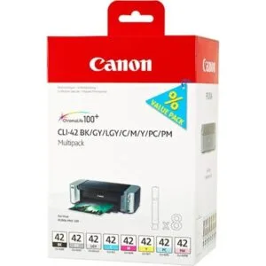 Canon CLI42 Tinta en paquete promocional de 8 unidades._1