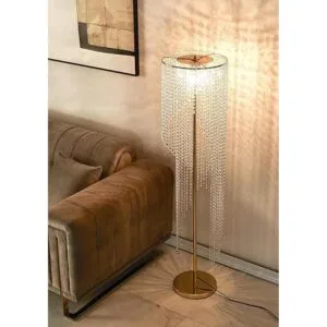 Surpars House Lámpara de pie de cristal Raindrop French_3