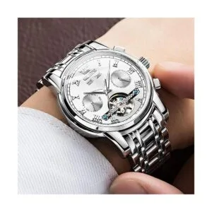 OLEVS Relojes automáticos de cuerda automática para_5