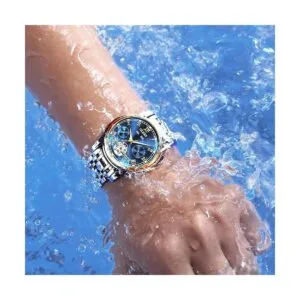 OLEVS Relojes automáticos mecánicos Tourbillon de acero_2