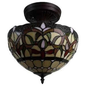 Tiffany AM1081HL12B Lámpara colgante semiempotrada de_2