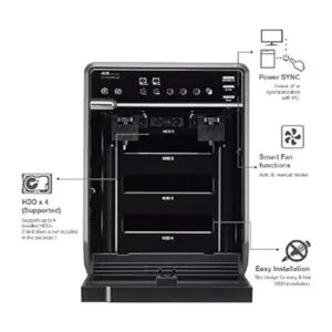 Mediasonic PROBOX Carcasa de disco duro SATA de 4 bahías_5