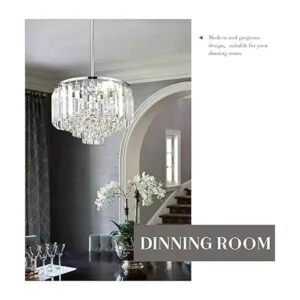 Cargifak Candelabro de cristal candelabro moderno de 4_6