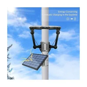 Kayiune Luz solar para mástil de bandera al aire libre del_3