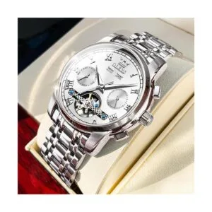 OLEVS Relojes automáticos de cuerda automática para_4