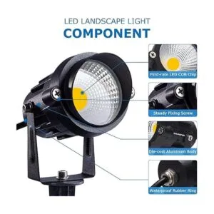 SUNVIE Iluminación de paisaje de 12 W luces de paisaje de_6