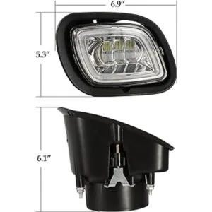 Partsam Par de luces antiniebla con anillo LED halo para_6