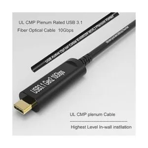 Cable UL CMP Plenum USB A a C de fibra óptica 3.1 10 Gbps_2