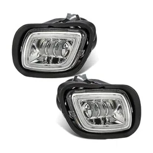 Partsam Par de luces antiniebla con anillo LED halo para_3