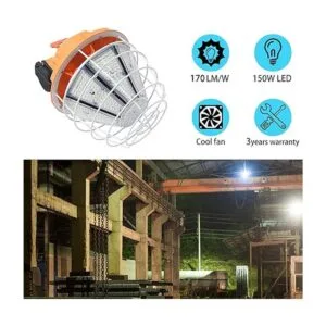 Lámpara de trabajo temporal LED de 150 W 25500 lm 5000_6