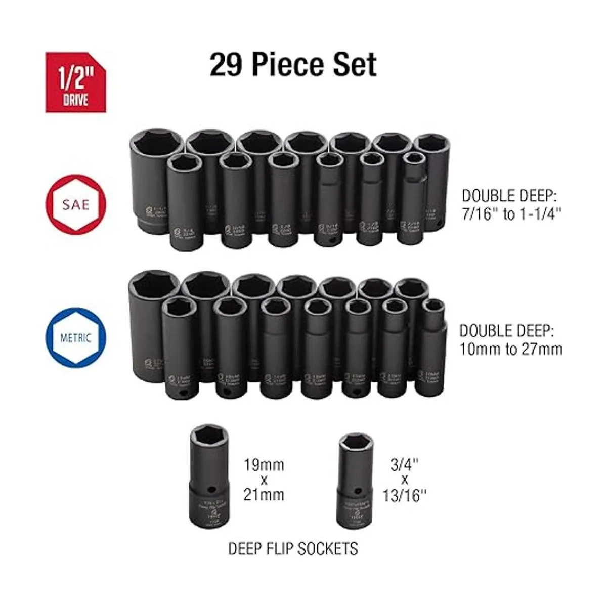 Sunex 5153DD juego de dados profundos de impacto en_2
