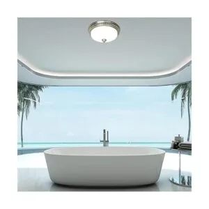 Akicon Ventilador de baño redondo ultra silencioso de 110_3