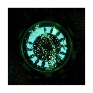 OLEVS Relojes mecánicos automáticos de piel azul con_4