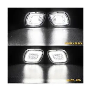 Partsam Par de luces antiniebla con anillo LED halo para_2