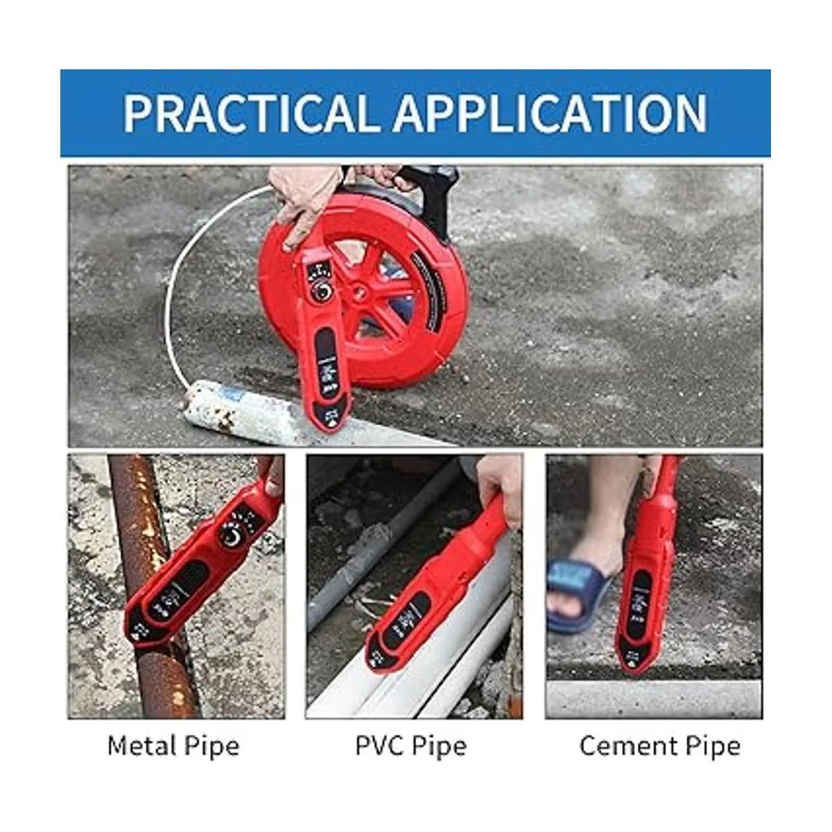 Yeipower Localizadores de detector de bloqueo de tuberías_3