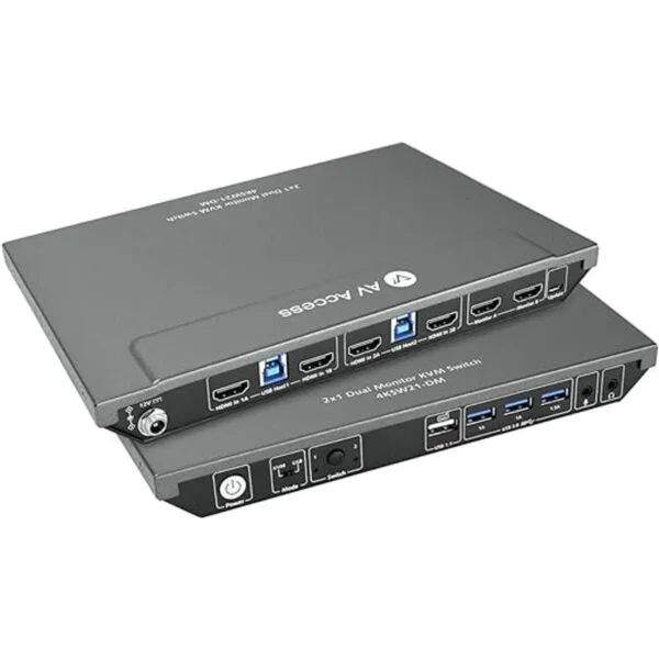 AV Access KVM Switch Dual Monitor 2 puertos 4K a 60Hz 2K_1