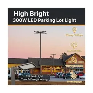 DEMILARE Luz LED de estacionamiento de 300 W luces_2