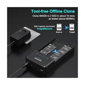 NVMe M.2 Duplicator DualBay Offline Clone ToolFree USB to_5