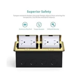 WEBANG Kit eléctrico de caja de suelo desplegable doble_2