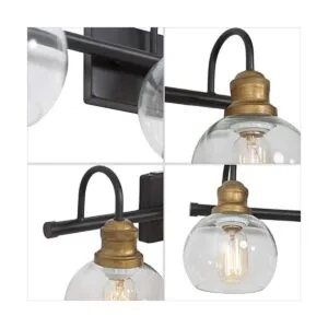 LALUZ Lámparas de baño luces de tocador con acabado de_7