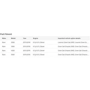 Dodge Ram. Juego Mopar OEM de filtro separador de agua_2