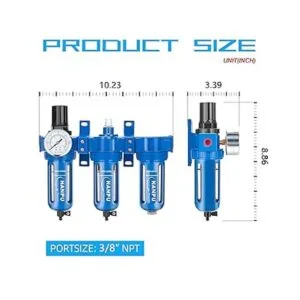 NANPU Sistema de aire de aleación de zinc de 3 etapas_4