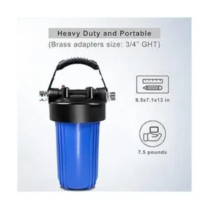 Hansing Filtro de agua externo de 25 K galones RV con_7