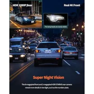 YEECORE D21 Cámara de salpicadero 4K cámara de visión_3