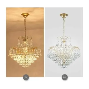 WUZUPS Lámpara de techo con colgante de cristal empotrado_4