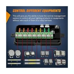 Nilight Sistema de panel de interruptor de 8 bandas_2