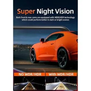 WOLFBOX G850 Cámara de espejo 4K para salpicadero cámara_3