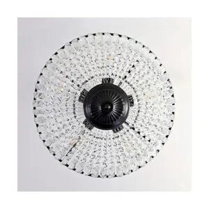 WINGBO Lámpara de techo de cristal de 5 luces lámpara de_5