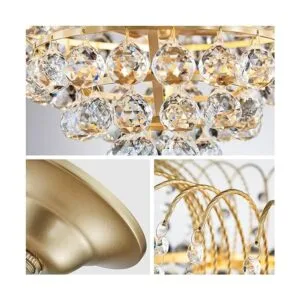 WUZUPS Lámpara de techo con colgante de cristal empotrado_5